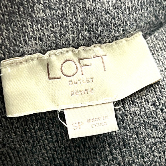 Loft grey stretch waist grey skirt 88% COTTON/ 12% NYLON/ Size S petite - Picture 4 of 5